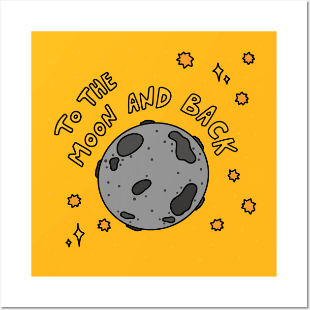 To the Moon and back Wall Art by joyfulsmolthings